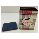 Vintage Joe Cool Camel Can Holder &  Aromatic Kentucky Club Mixture Tobacco Tin