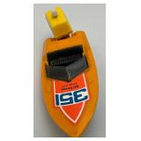 Vintage Miniature Ski Streak Wind Up Plastic Bathtub Boat (WORKS)