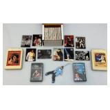 Misc. ELVIS Collectibles Including Trading Cards, Cassette, 8 Track Tapes And More