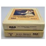 Misc. ELVIS Collectibles Including Trading Cards, Cassette, 8 Track Tapes And More
