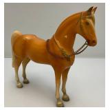 Vintage RARE Unmarked Breyer Palomino Glossy Horse With Metal Reins
