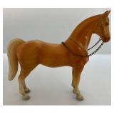 Vintage RARE Unmarked Breyer Palomino Glossy Horse With Metal Reins