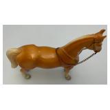 Vintage RARE Unmarked Breyer Palomino Glossy Horse With Metal Reins
