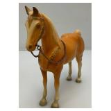 Vintage RARE Unmarked Breyer Palomino Glossy Horse With Metal Reins
