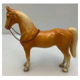 Vintage RARE Unmarked Breyer Palomino Glossy Horse With Metal Reins