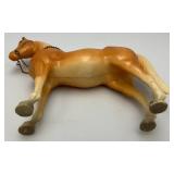 Vintage RARE Unmarked Breyer Palomino Glossy Horse With Metal Reins