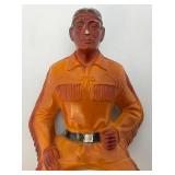 Vintage 1954s hartland Plastics Lone Ranger Tonto Indian Figure 6"