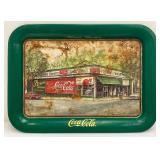 Two Vintage Collectible Advertising Items Including Coca-Cola Serving Tray And Bordon