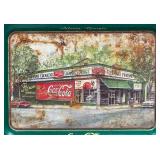 Two Vintage Collectible Advertising Items Including Coca-Cola Serving Tray And Bordon
