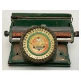 Vintage Tin Litho Dial TypewriterTin Toys