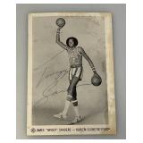Autographed Harlem Globetrotters James Twiggy Sanders Photo 3 1/2" x 5"