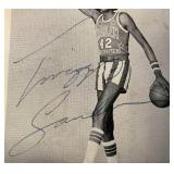 Autographed Harlem Globetrotters James Twiggy Sanders Photo 3 1/2" x 5"