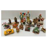 Misc. Collectible Christmas Ornaments Including Emmett Kelly And More