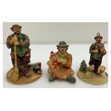 Misc. Collectible Christmas Ornaments Including Emmett Kelly And More