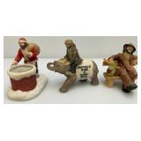 Misc. Collectible Christmas Ornaments Including Emmett Kelly And More