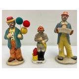 Misc. Collectible Christmas Ornaments Including Emmett Kelly And More