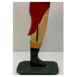 Vintage Wooden Jockey Butler Stand With Tray 32"