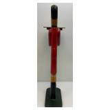 Vintage Wooden Jockey Butler Stand With Tray 32"