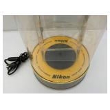 Vintage 27" x 12" NIKON Camera Rotating Display Case (Needs Work) Would Be Great For Redline Hot Wheels