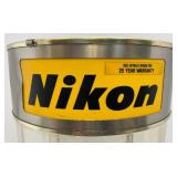 Vintage 27" x 12" NIKON Camera Rotating Display Case (Needs Work) Would Be Great For Redline Hot Wheels