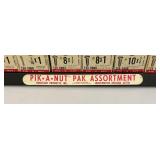 16" x 32" Pik-A-Nut Pak Assortment Display Shelf With Misc. Fasteners