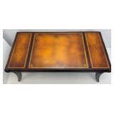 Est. $300.00 - $1,000.00 Antique (Stickley) Grand Rapids Michigan Leather Top Coffee Table 46" x 23" x 16"