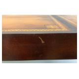 Est. $300.00 - $1,000.00 Antique (Stickley) Grand Rapids Michigan Leather Top Coffee Table 46" x 23" x 16"