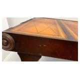 Est. $300.00 - $1,000.00 Antique (Stickley) Grand Rapids Michigan Leather Top Coffee Table 46" x 23" x 16"