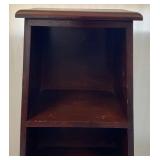 Vintage Obelisk Etagere Three Tier Shelf With Drawer 53" T x 21" L x 13" W