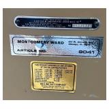 Vintage Mongomery Ward 9041 Safe With Combo