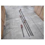 (4) Pipe Clamps, 18"-7