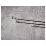 (4) Pipe Clamps, 18"-7