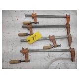 (4) 12" Jorgensen Bar Clamps...