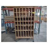 Rolling Shelf Unit, (42) Slots, 43x...