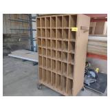 Rolling Shelf Unit, (42) Slots, 43x...