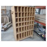 Rolling Shelf Unit, (42) Slots, 43x...