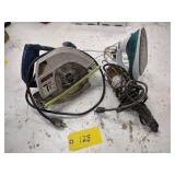 Circular Saw & Iron, & Light...