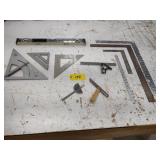 Squares, Protractors, & Level...