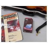 Complete  3/4 Size Violin Set with Case, Bow, Korg Tuner, and Instruction Book