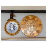 Set of 2 Wooden Wildlife Themed Decorative Plaques