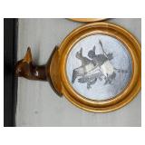 Set of 2 Wooden Wildlife Themed Decorative Plaques