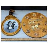 Set of 2 Wooden Wildlife Themed Decorative Plaques