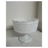 Group of 8 Vintage Milk Glass and Art Glass Bowls, Dishes, and Candle Holders