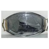 Collection of Silverplate and Stainless Decorative Serving Pieces with Candelabra
