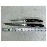 Pair of Cutco 1721 Paring Knives with Black Handles