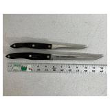 Pair of Cutco 1721 Paring Knives with Black Handles