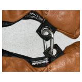 Thinsulate Insulated Leather Mittens and Black Leather Gloves Set