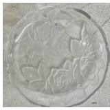 Glass Serving Platter and Candlestick Collection