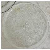Glass Serving Platter and Candlestick Collection