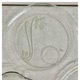 Glass Serving Platter and Candlestick Collection